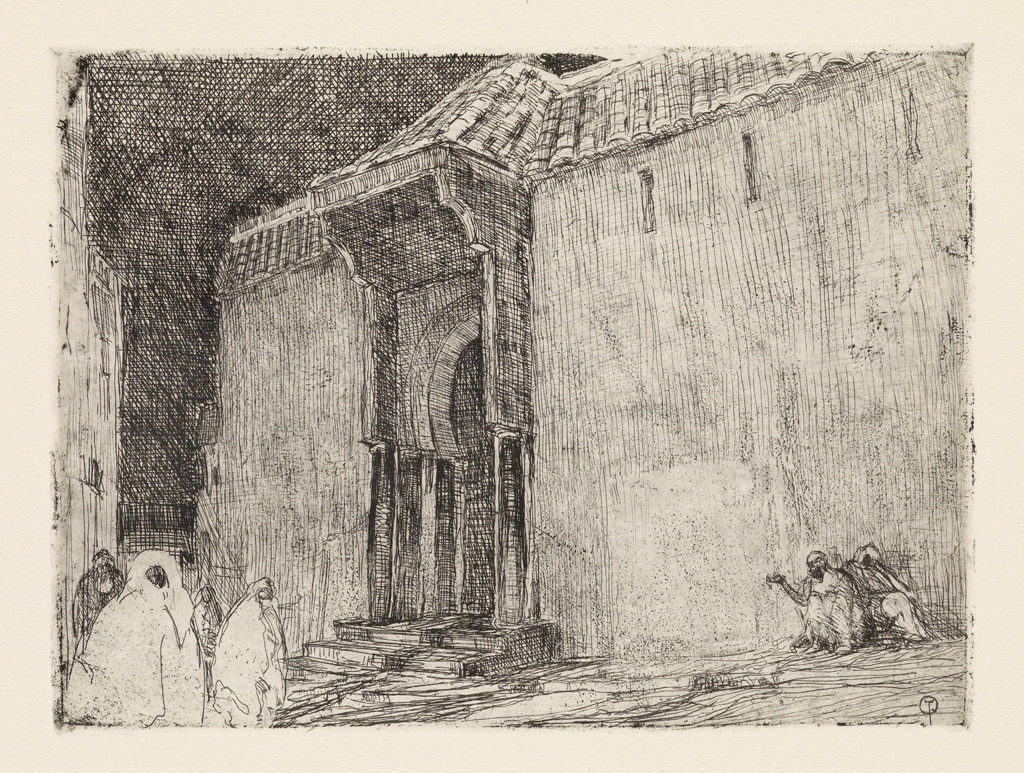 HENRY OSSAWA TANNER (1859 - 1937) Mosque, Tangier.